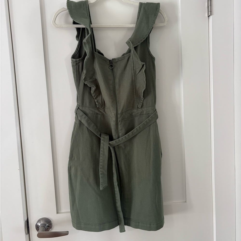 NWT Love,Fire Olive Green denim Dress